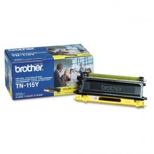 Brother TN-115Y High Yield Yellow Toner Cartridge (Yield: 4,000 Pages)